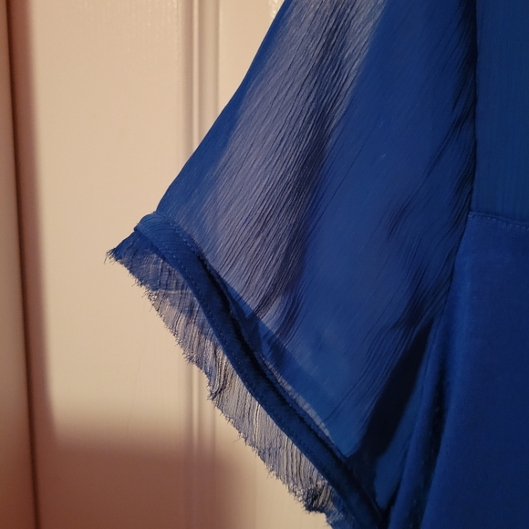 H&M partially chiffon shirt - Picture 3 of 7